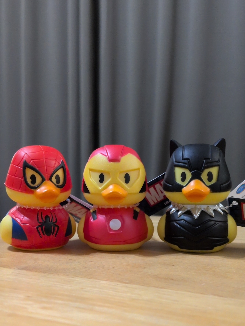 Iron Man, Spider-man And Black Panther Ducks
